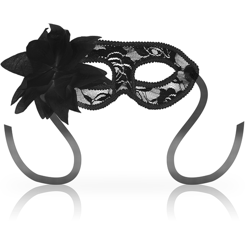 OHMAMA – Masque Vénitien Dentelle & Fleurs – Noir Unisexe