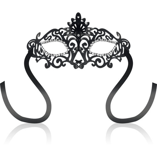 OHMAMA – Masque Vénitien Noir avec Pierres Brillantes – Unisexe (LANCEMENT LE 29/08/2025)