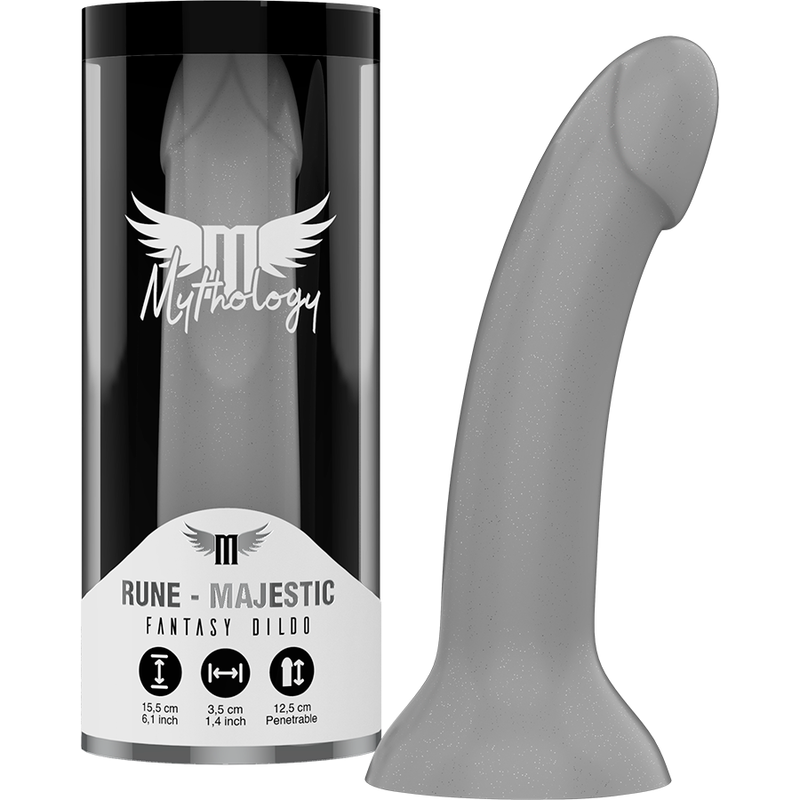 MYTHOLOGY – Rune Majestic – Gode S – Unisexe – Argent – Avec ou Sans Vibration