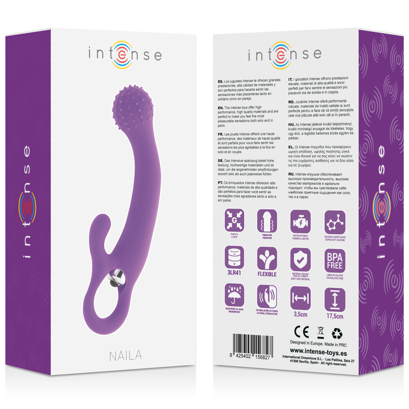 INTENSE – Naila – Vibromasseur Point G & Clitoris – Lilas