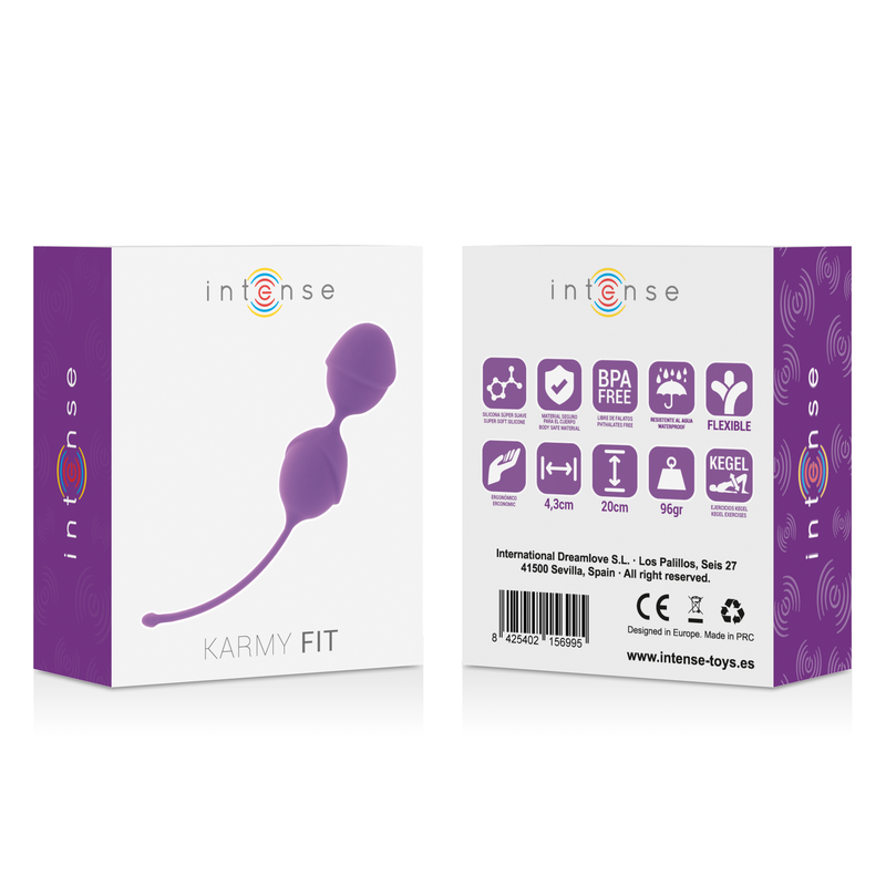 INTENSE – Karmy Fit – Boules de Geisha Silicone – Lilas