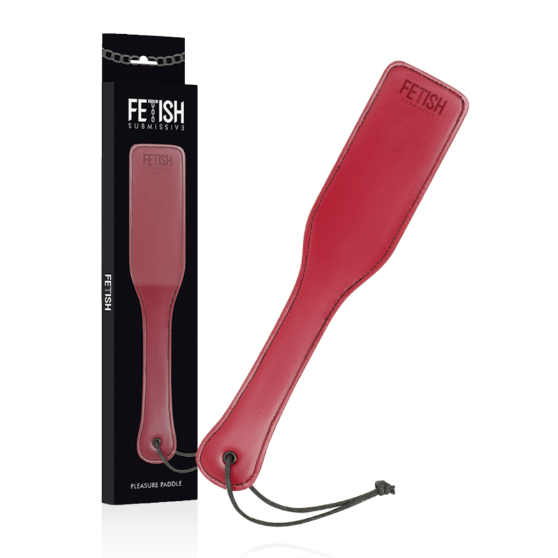 FETISH SUBMISSIVE – Pagaie en cuir végan Jaune ou Rouge