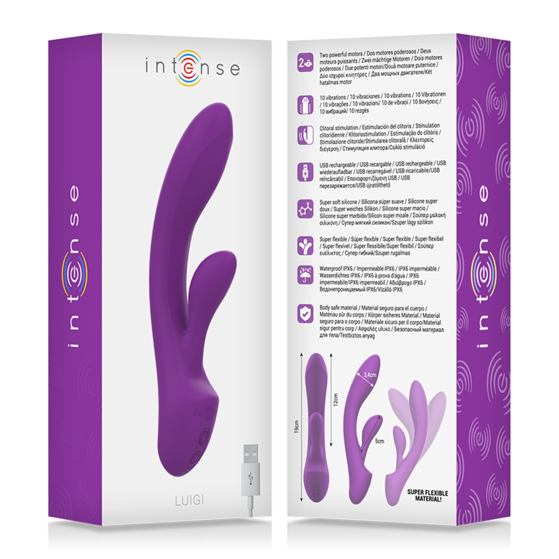 INTENSE – Luigi Rabbit – Vibromasseur Double Stimulation – Violet