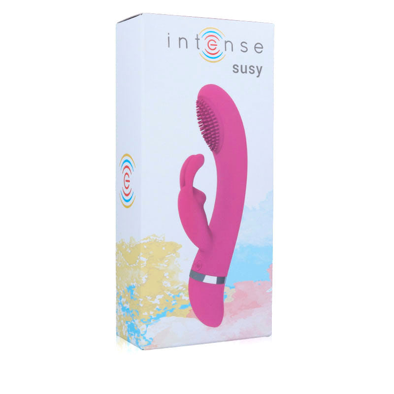 INTENSE – Vibromasseur Lapin Oscillant Susy – Silicone Rose