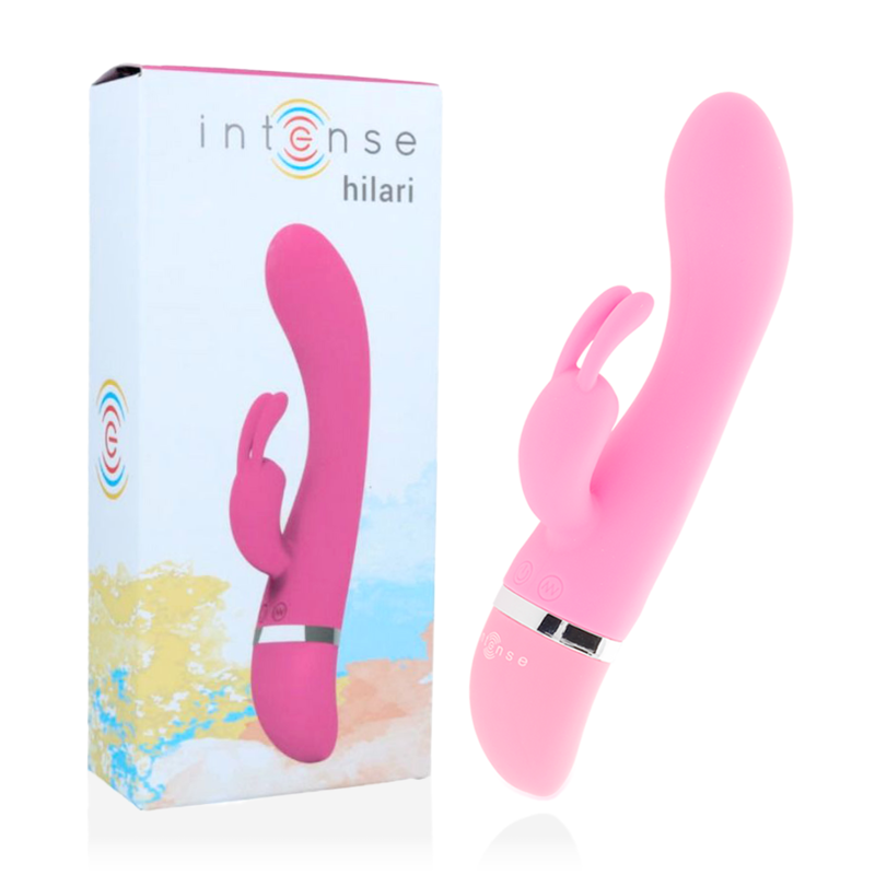 INTENSE – Vibromasseur Lapin de Luxe Hilari – Silicone Rose