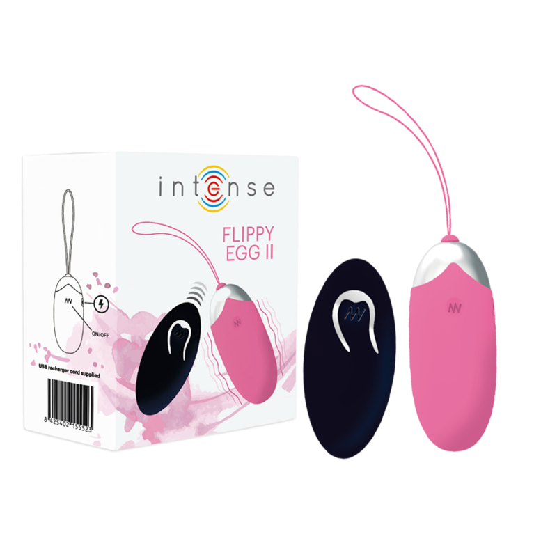 INTENSE – Flippy II – Œuf vibrant avec télécommande – Violet, Rose ou Noir