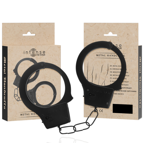 INTENSE FETISH – Menottes en métal noir