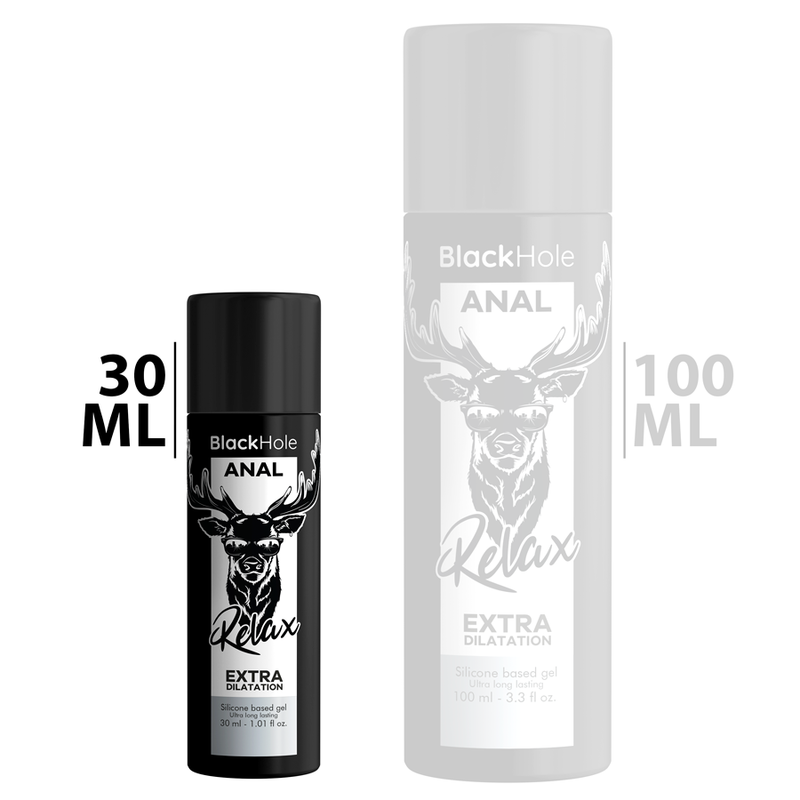 BLACK HOLE – Gel Silicone Dilatation Anale – 30 ml / 100 ml