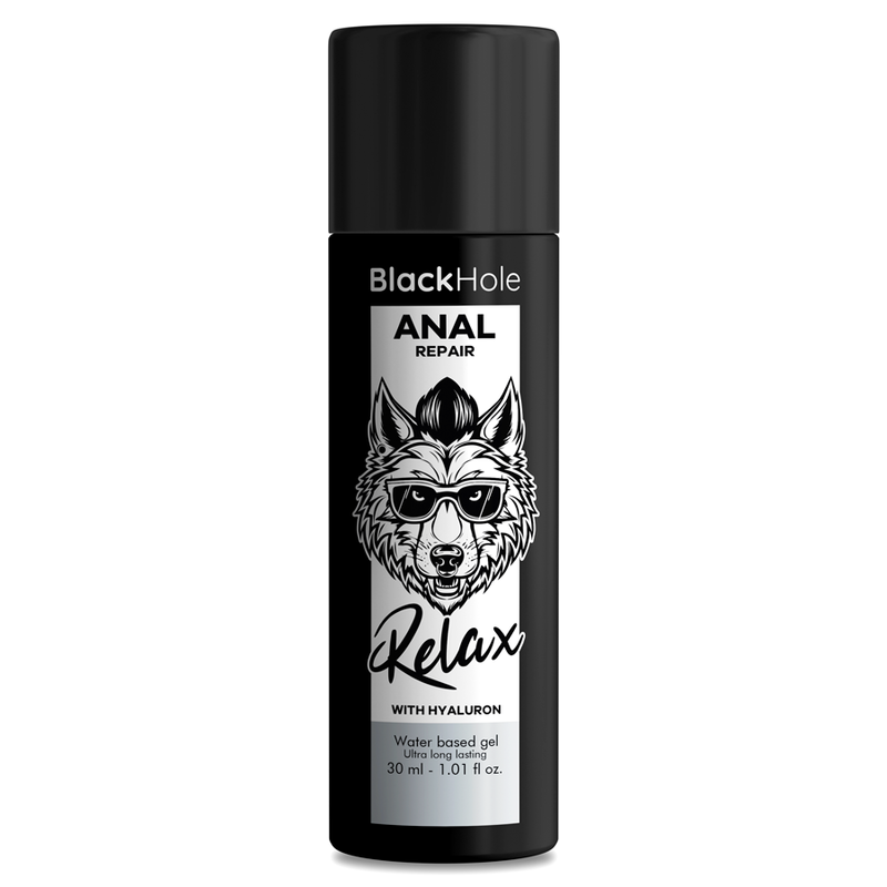 BLACK HOLE – Gel Anal Réparateur à l’Eau avec Acide Hyaluronique – 30 ml / 100 ml