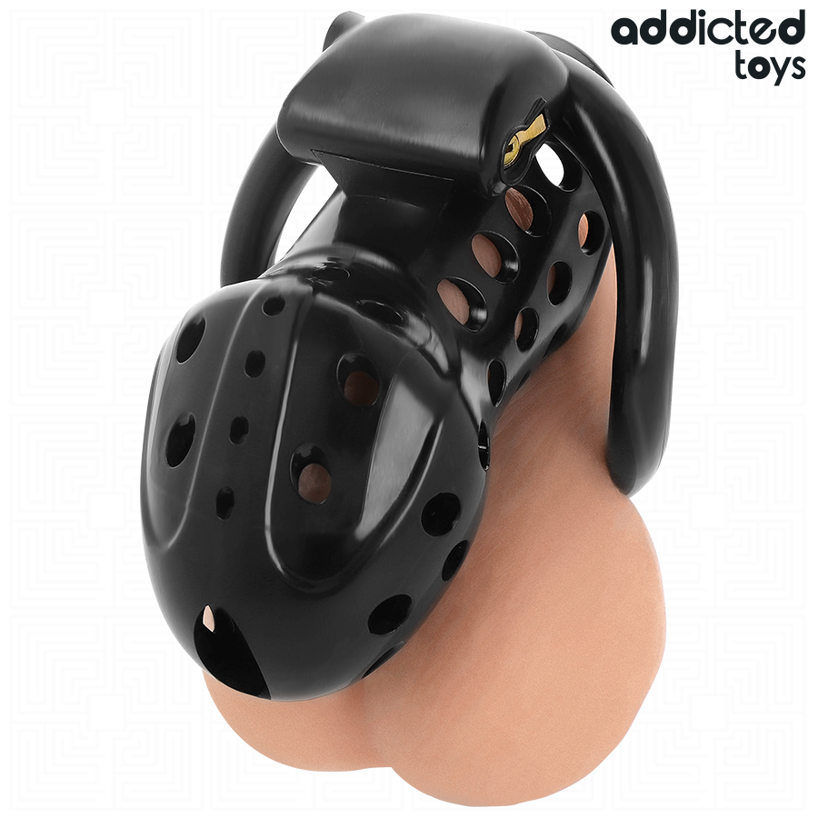 ADDICTED TOYS LOCKED – Cage de chasteté creuse enchaînée 10,5 cm