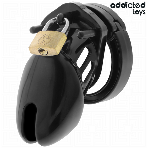 ADDICTED TOYS LOCKED – Cage de chasteté Obsidian Hold – Taille S