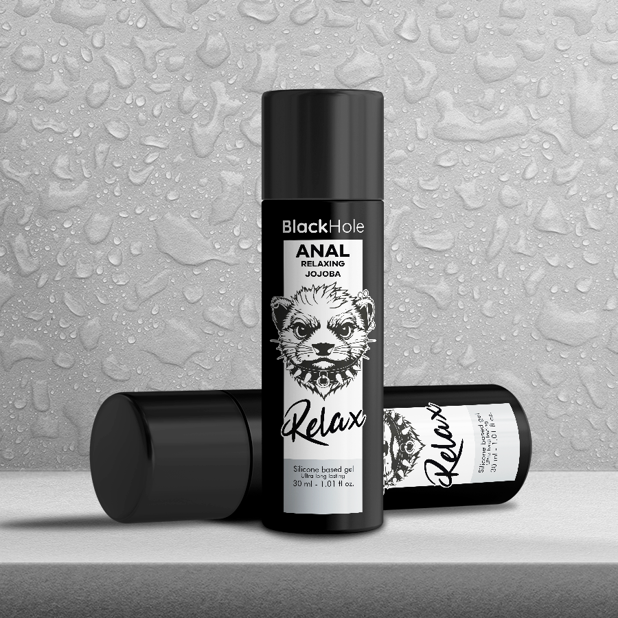 BLACK HOLE – Gel Anal Relaxant au Jojoba (Base Silicone) – 30 ml / 100 ml