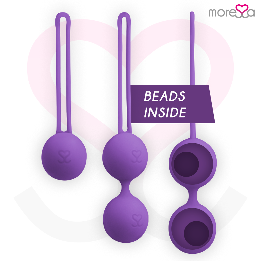 MORESSA – Ensemble OSIAN – Boules de Geisha Silicone – Turquoise, Rose ou Lilas