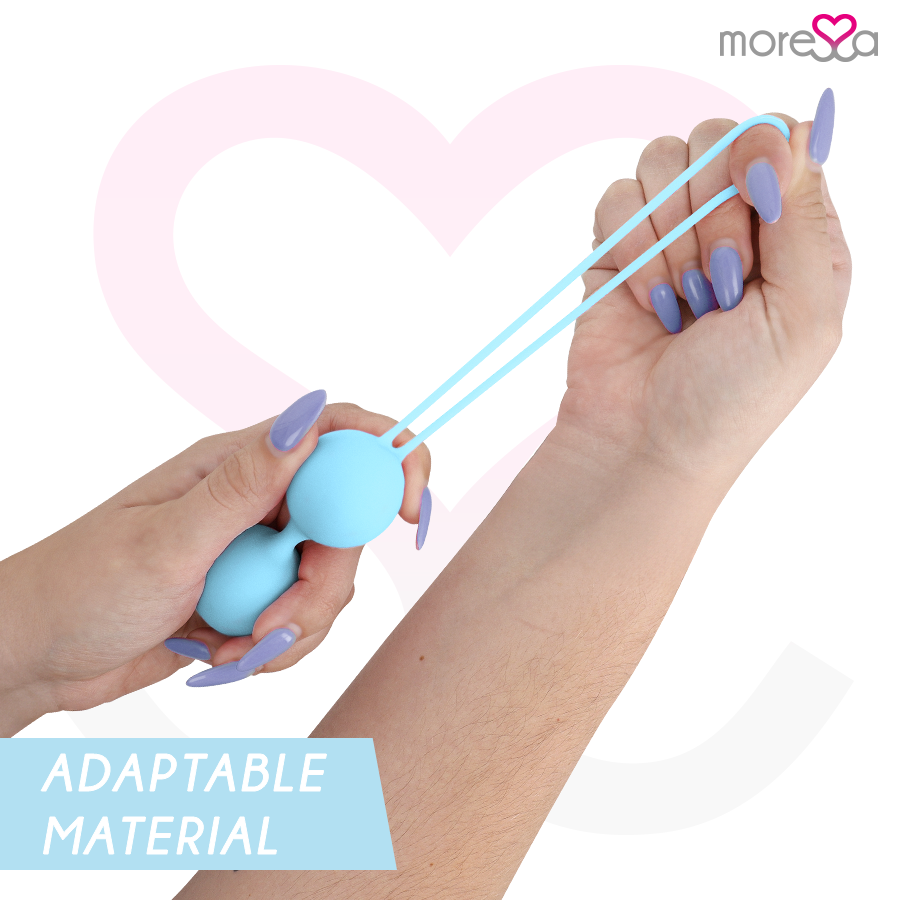 MORESSA – Ensemble OSIAN – Boules de Geisha Silicone – Turquoise, Rose ou Lilas