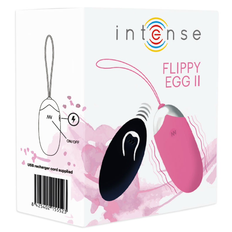 INTENSE – Flippy II – Œuf vibrant avec télécommande – Violet, Rose ou Noir