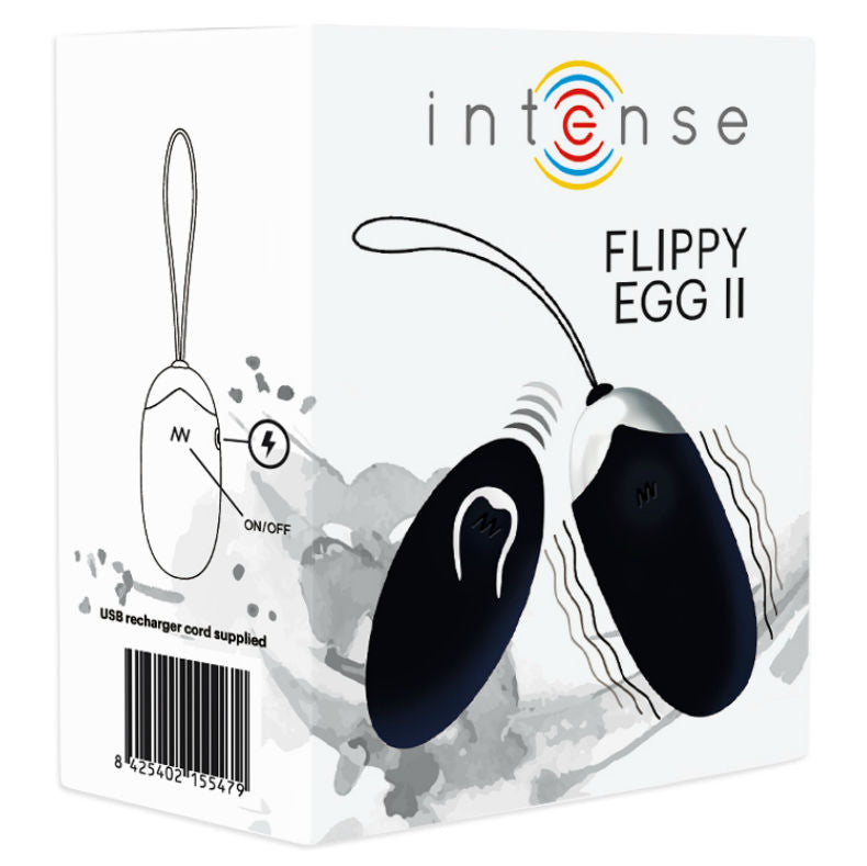 INTENSE – Flippy II – Œuf vibrant avec télécommande – Violet, Rose ou Noir