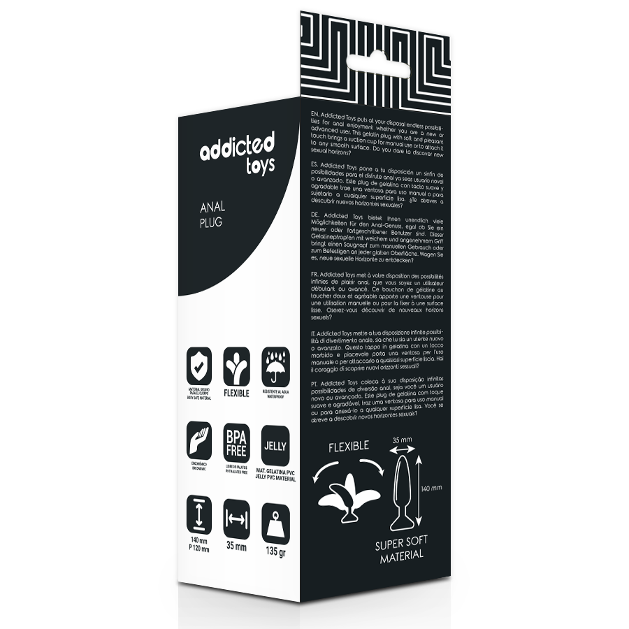 ADDICTED TOYS – Plug Anal – 14 cm – TPR Flexible