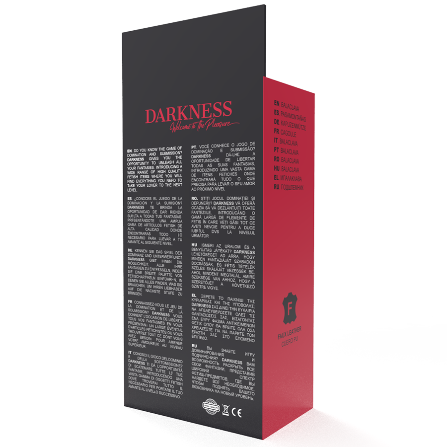DARKNESS – Masque de subjugation noir