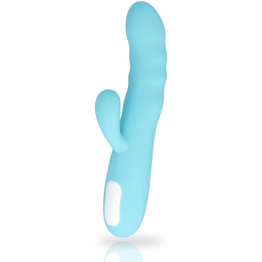 MIA – Eiffel – Vibromasseur Rotatif Point G & Clitoris – Turquoise Bleu