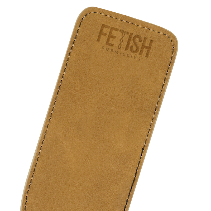 FETISH SUBMISSIVE – Pagaie en cuir végan Jaune ou Rouge